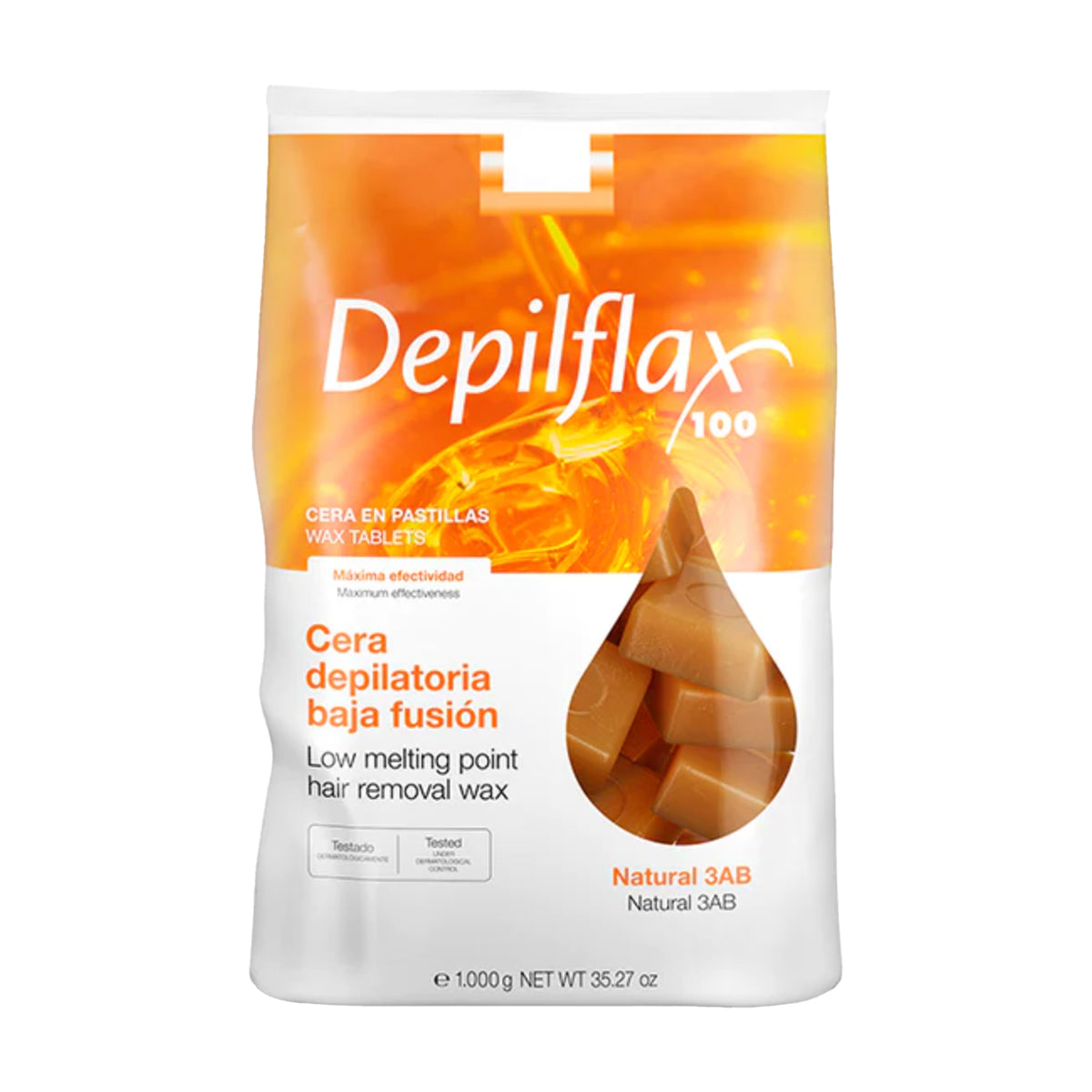 Depilflax tvrdi vosak bez trakica za depilaciju 1 kg prirodni