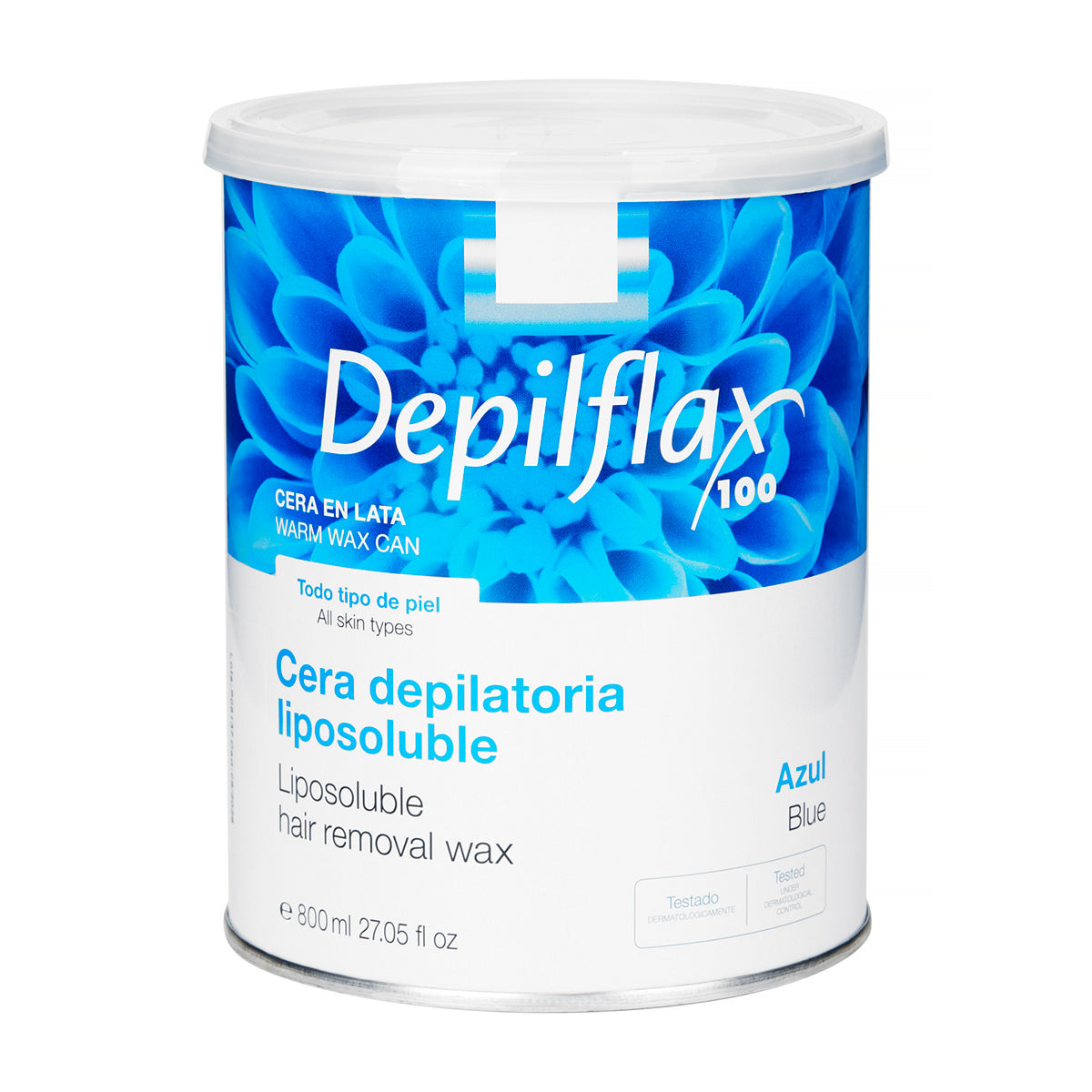 Cera depilatória Depilflax lata 800ml azuleno