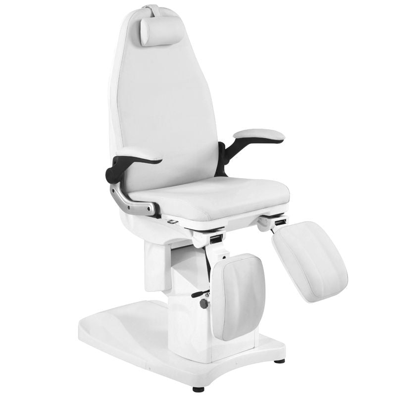 Cadeira de podiatria elétrica azzurro 709a 3 forte branca