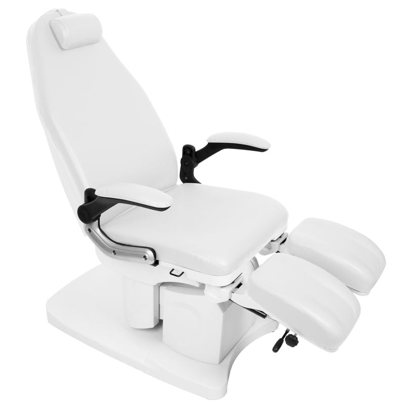 Cadeira de podiatria elétrica azzurro 709a 3 forte branca