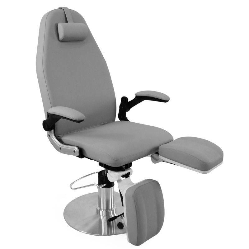 Cadeira hidráulica de podologia azzurro 713a cinzenta