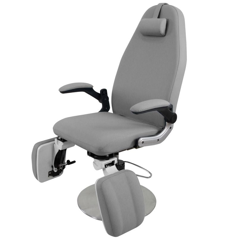 Cadeira hidráulica de podologia azzurro 713a cinzenta