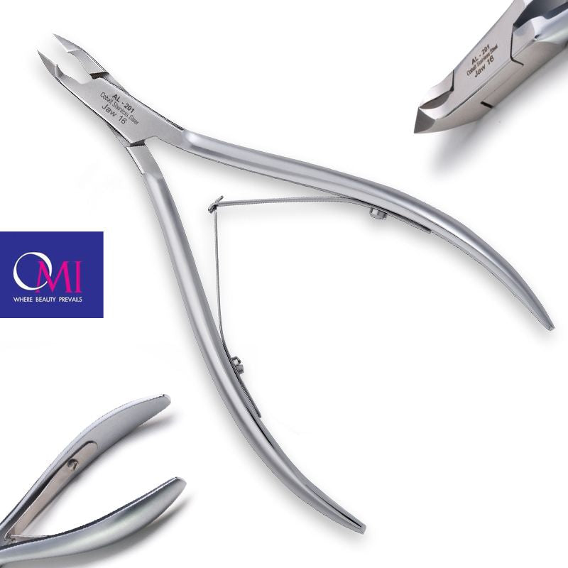 Omi pro-line nagel(haut)zange al-201 acrylic nail nippers jaw16/6mm lap joint