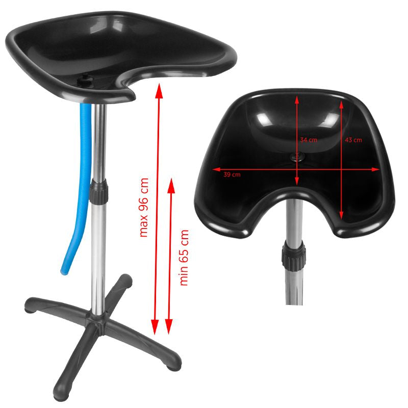 Gabbiano portable hairdressing wash unit on a stand 128