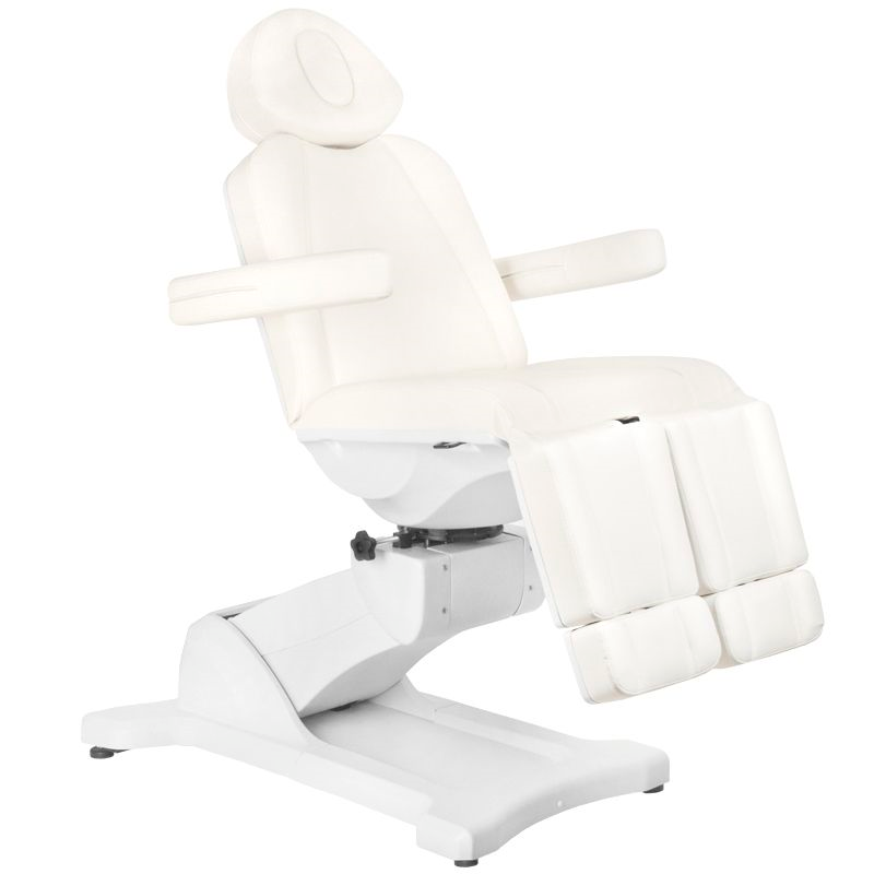 Cadeira cosmética elétrica azzurro 869as pedi 5 motor rotativo branco