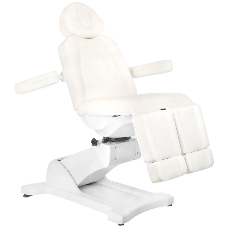 Cadeira cosmética elétrica azzurro 869as pedi 5 motor rotativo branco