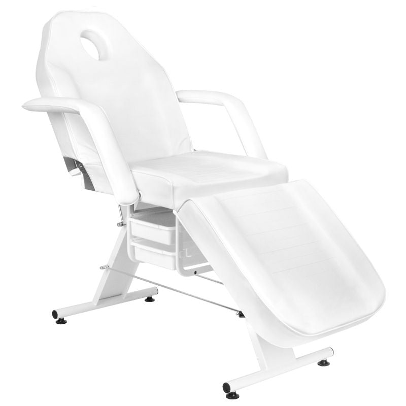Basic 202 cosmetic chair with trays white