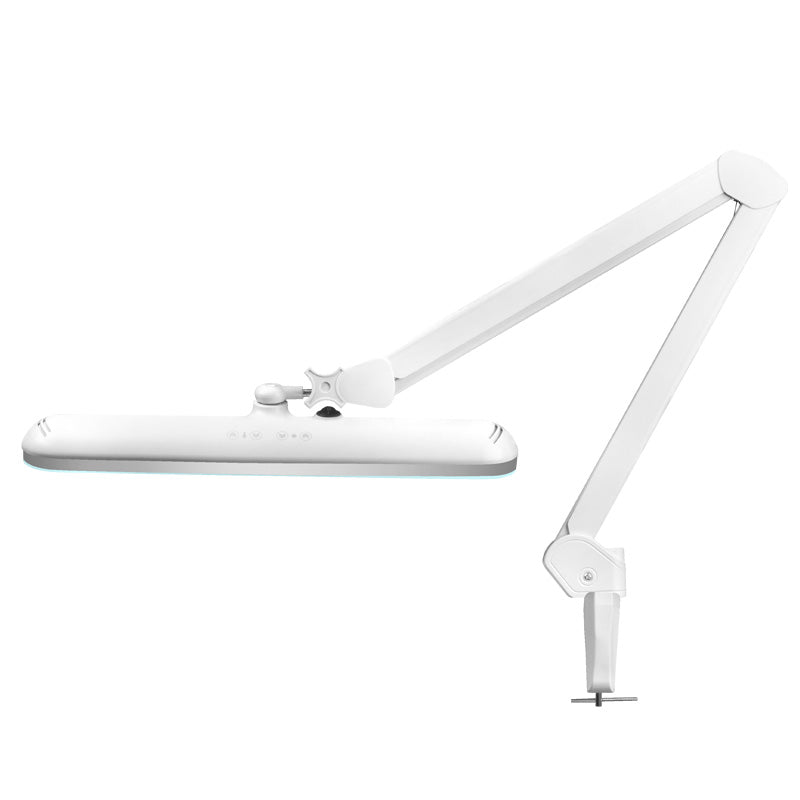 Werkstattlampe led elegante801-tl mit schraubstöckchen mit einstellbarer lichtintensität und lichtfarbe