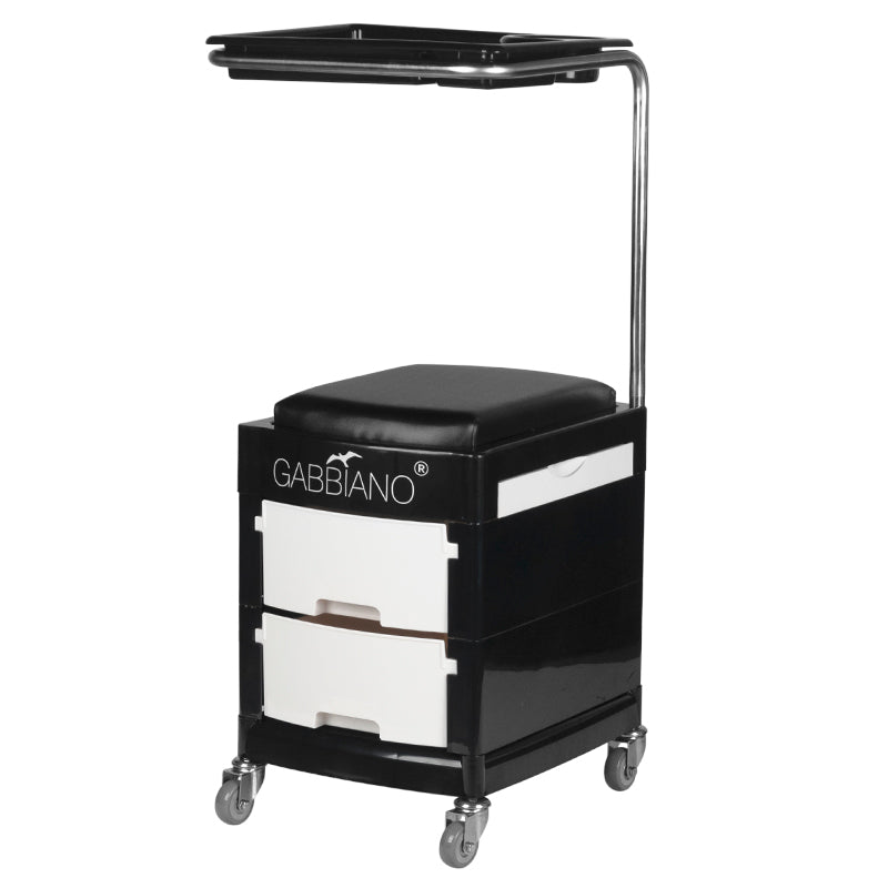 Helper - banco para pedicure 16 plus preto / branco