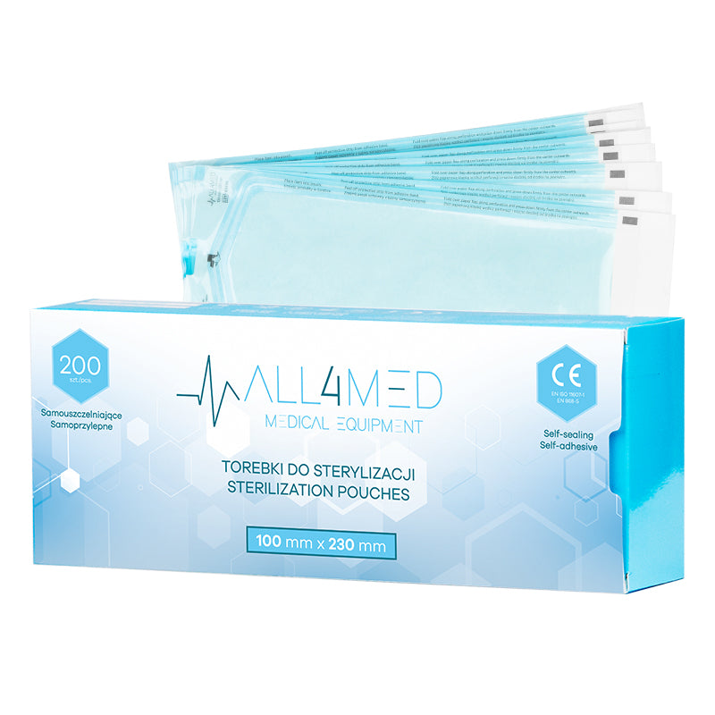 All4med autoklavirajuće vrećice 100 mm x 230 mm 200 kom