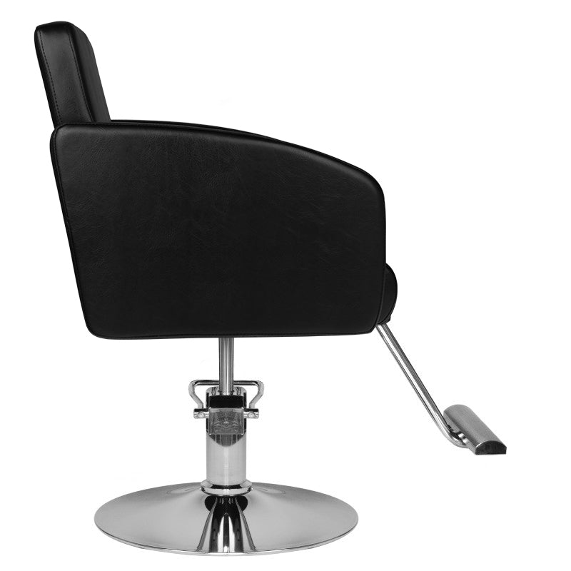 Cadeira de barbeiro para sistema capilar hs40 preta