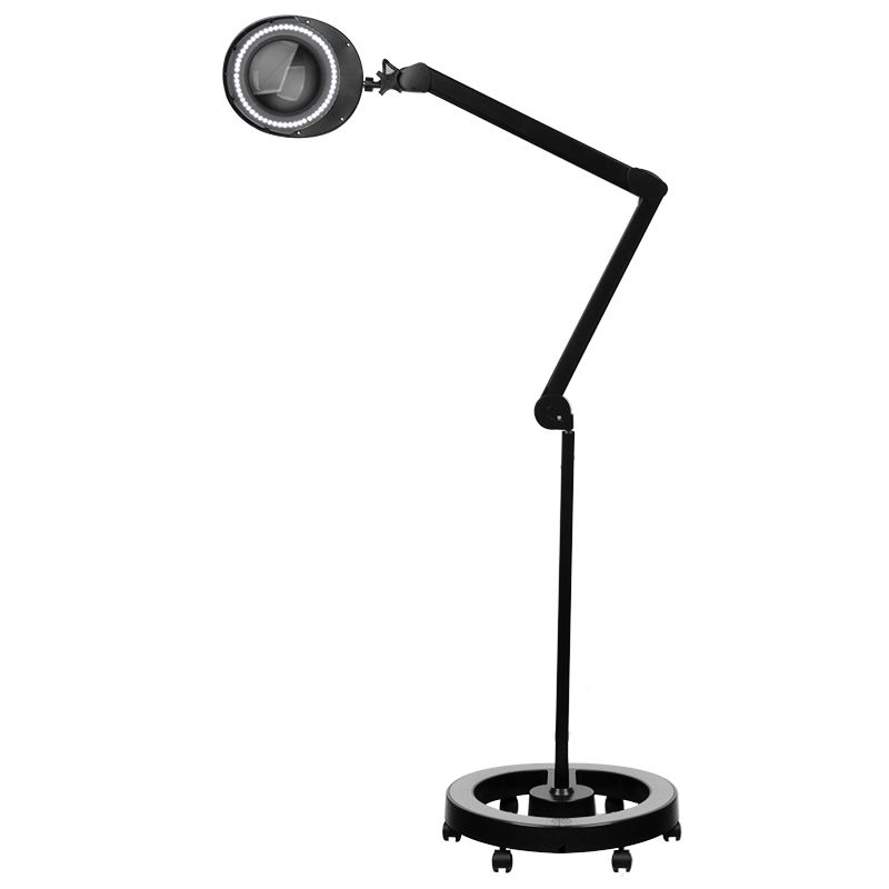Lupenleuchte elegante 6025 60 led smd 5d black mit stativ