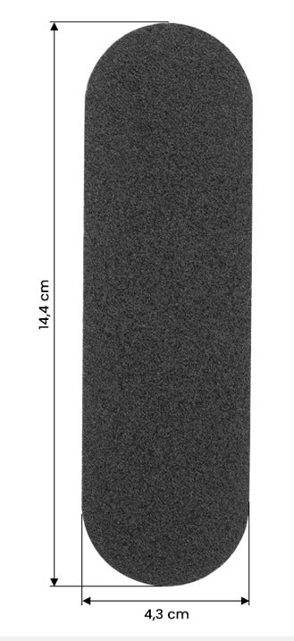 Ersatz-Feilblätter für Metallreibe fs-15 10 St. Körnung 100