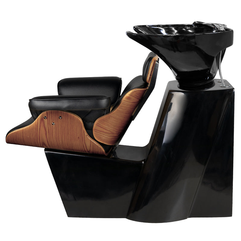 Friseurwaschanlage Gabbiano Florencja nussbaum schwarz
