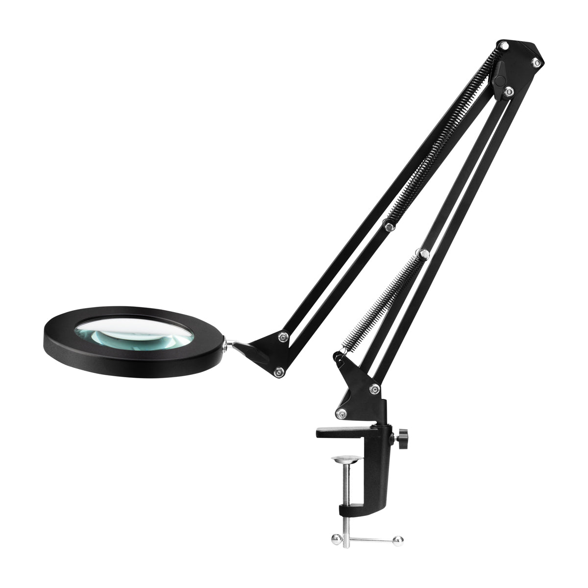 Žiarenie 308 viedla stolová lupa lampa čierna USB