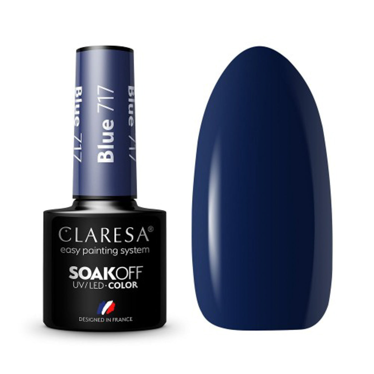 CLARESA hibridni lak za nokte PLAVI 717 - 5 g