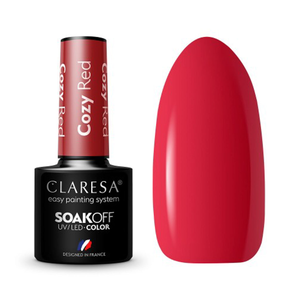 CLARESA hibridni lak za nokte COZY RED - 5 g