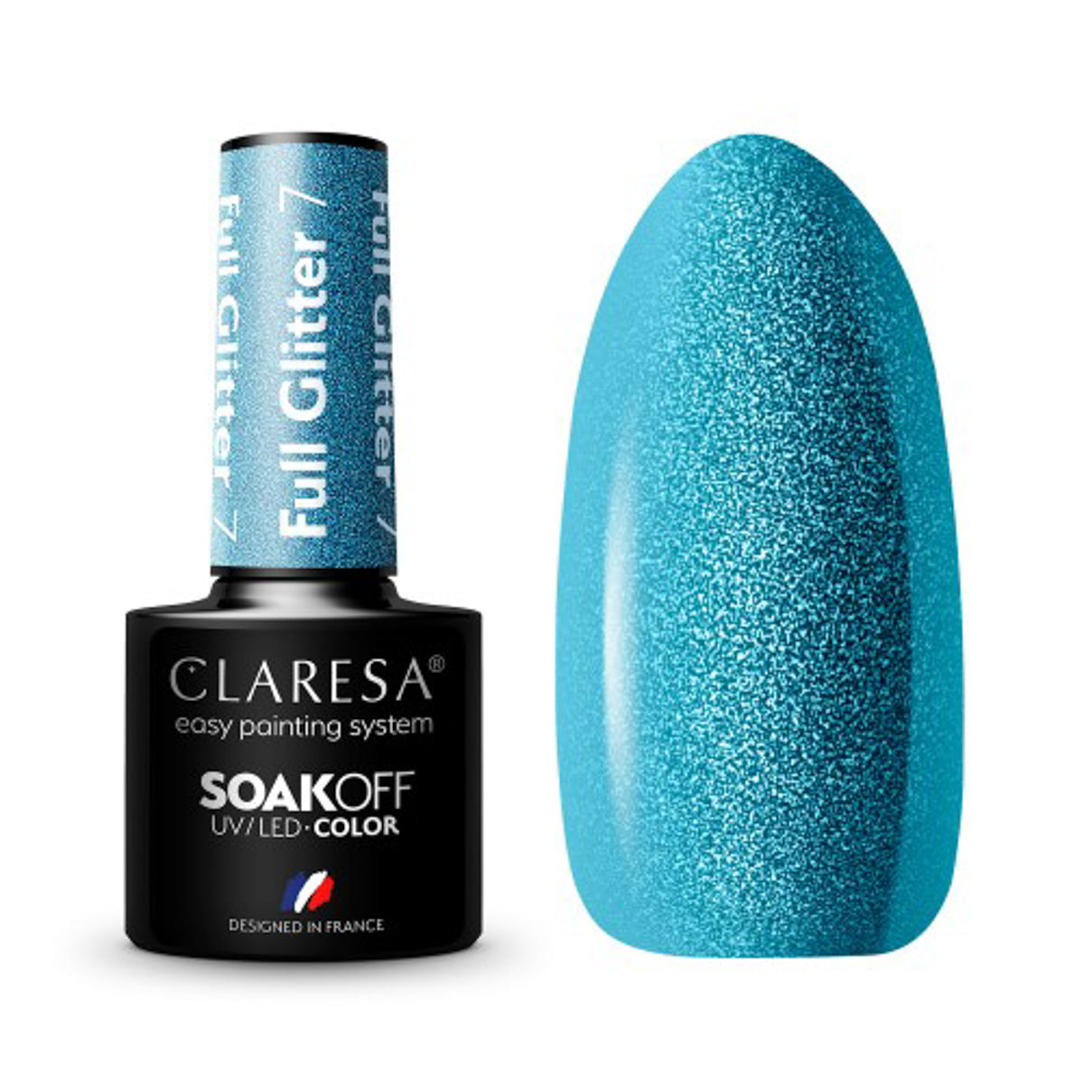 CLARESA Gel Politur FULL GLITTER 7 -5g