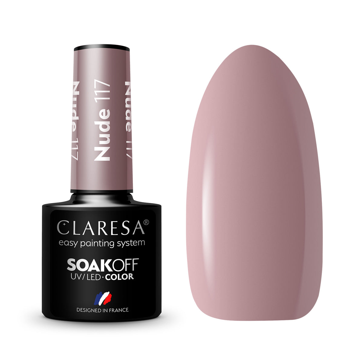 CLARESA Hybrid nail polish NUDE 117 -5g