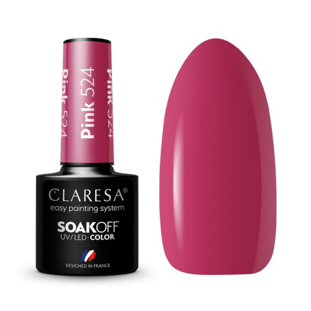 CLARESA Hybrid nail polish Pink 524 -5g