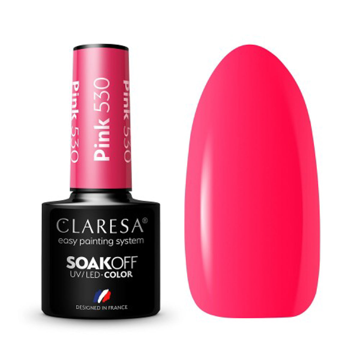 CLARESA hibridni lak za nokte RUŽIČASTI 530 - 5 g