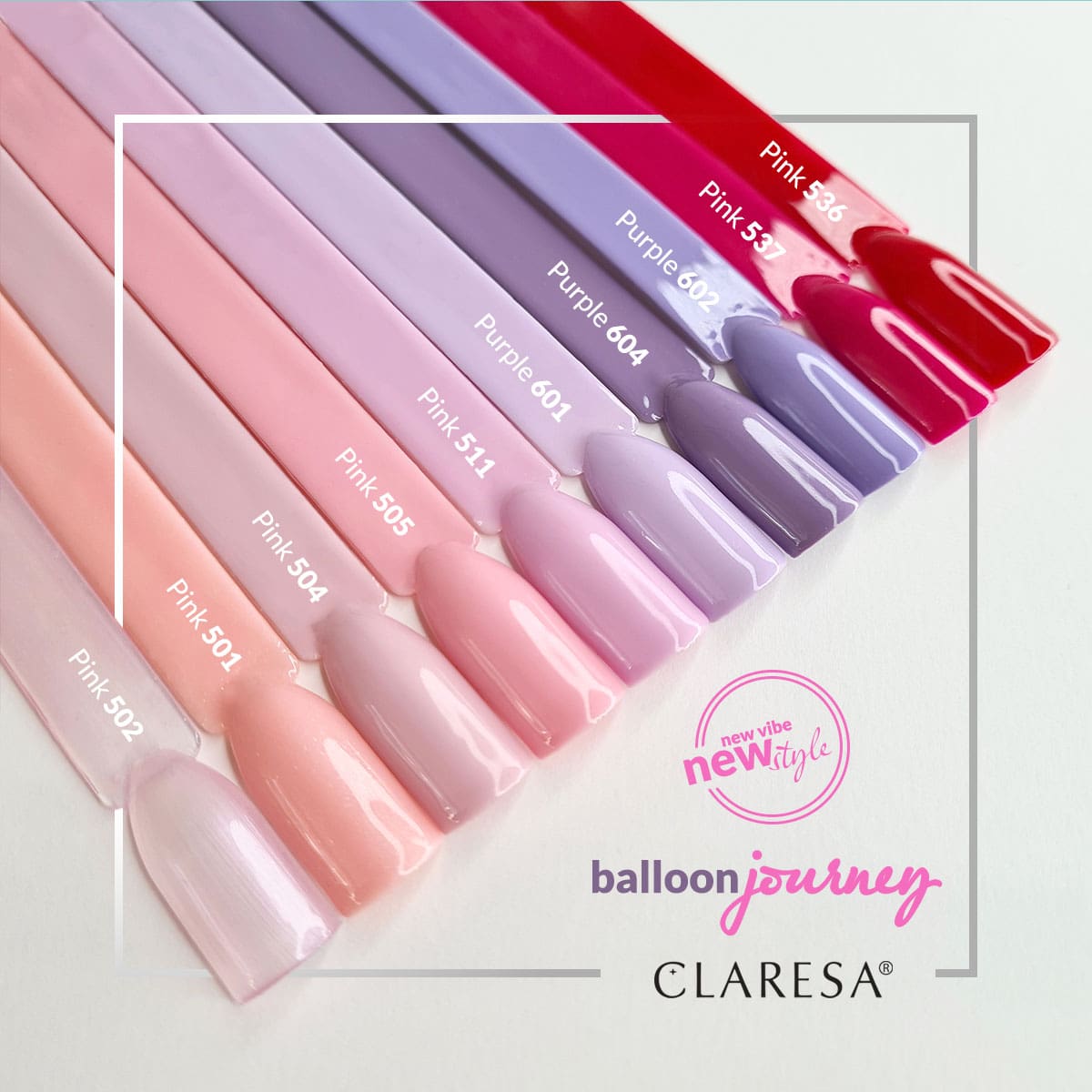 CLARESA hibridni lak LJUBIČASTI 601 - 5 g