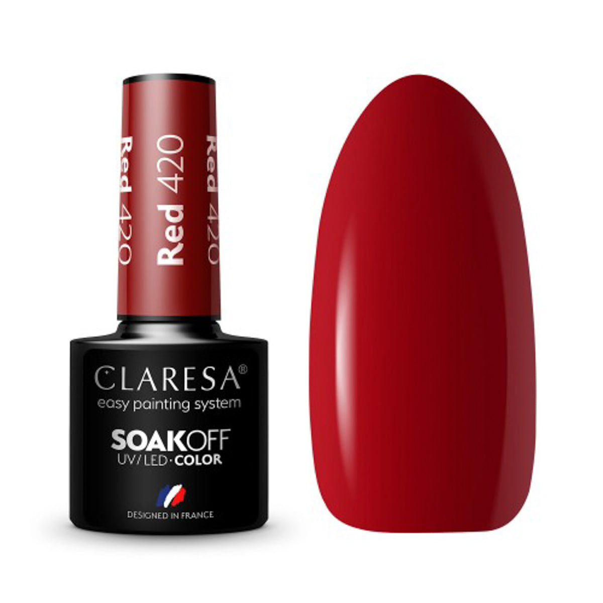 CLARESA hibridni lak za nokte CRVENI 420 - 5 g