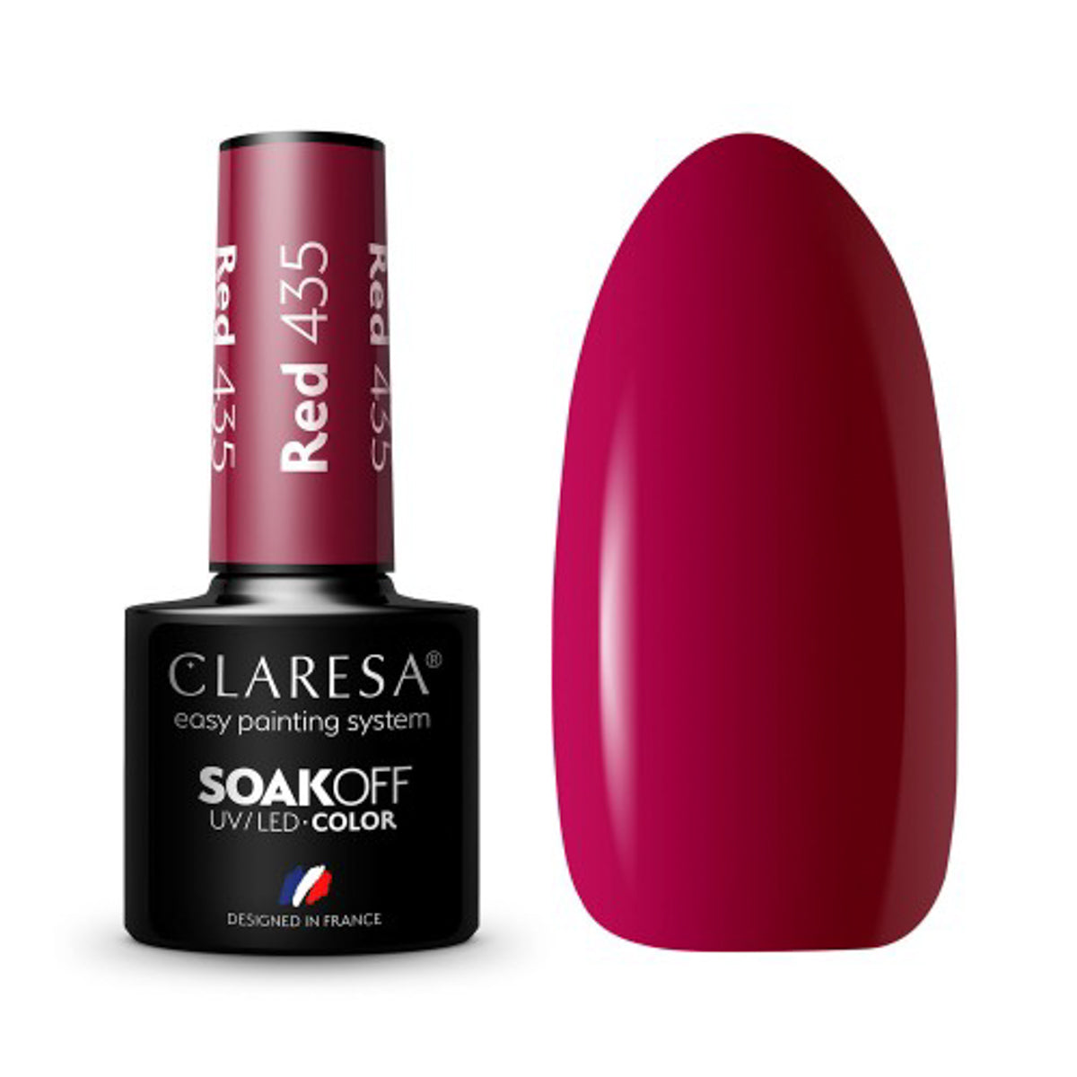 CLARESA hibridni lak za nokte CRVENI 435 - 5 g