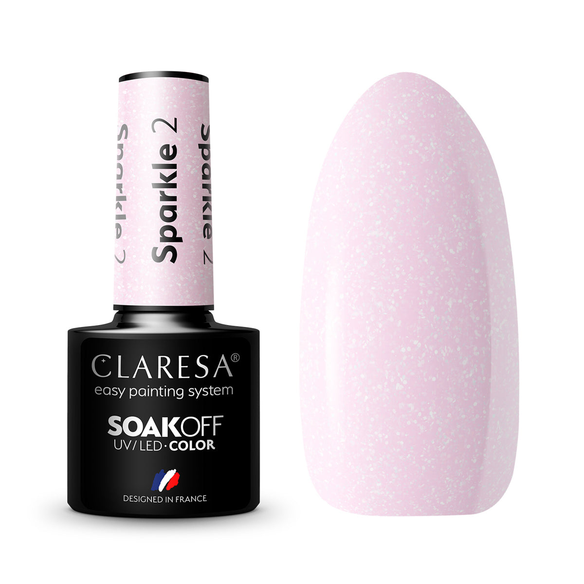 CLARESA hibridni lak za nokte SPARKLE 2 - 5 g
