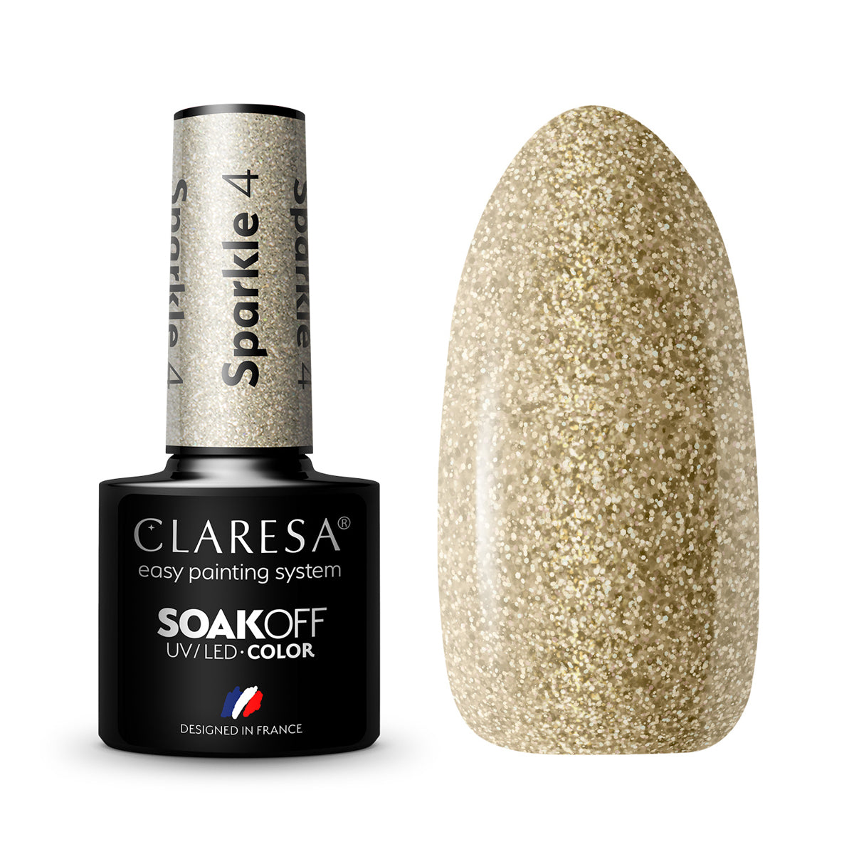 CLARESA hibridni lak za nokte SPARKLE 4 - 5 g