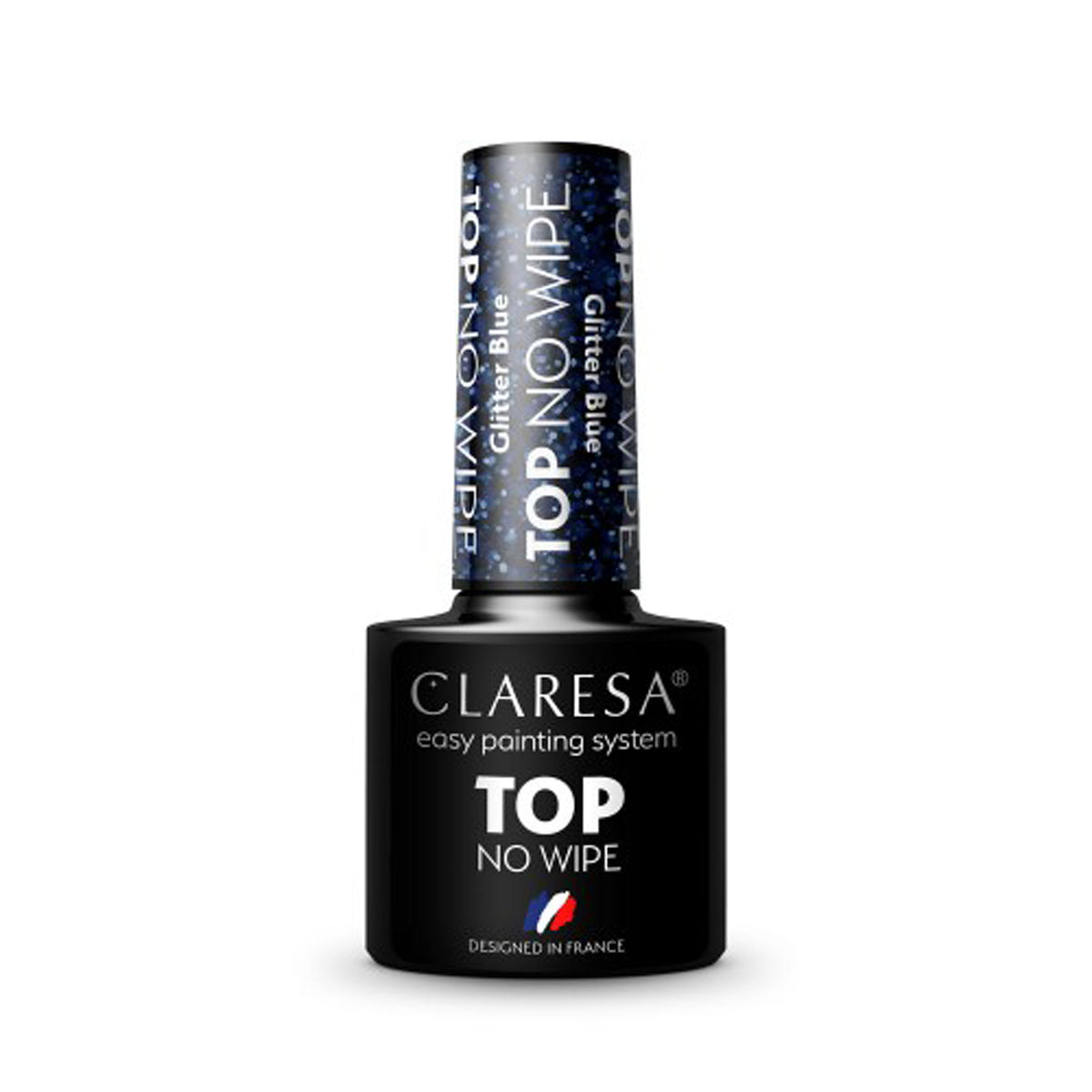CLARESA Top No Wipe 5g Glitter Blau