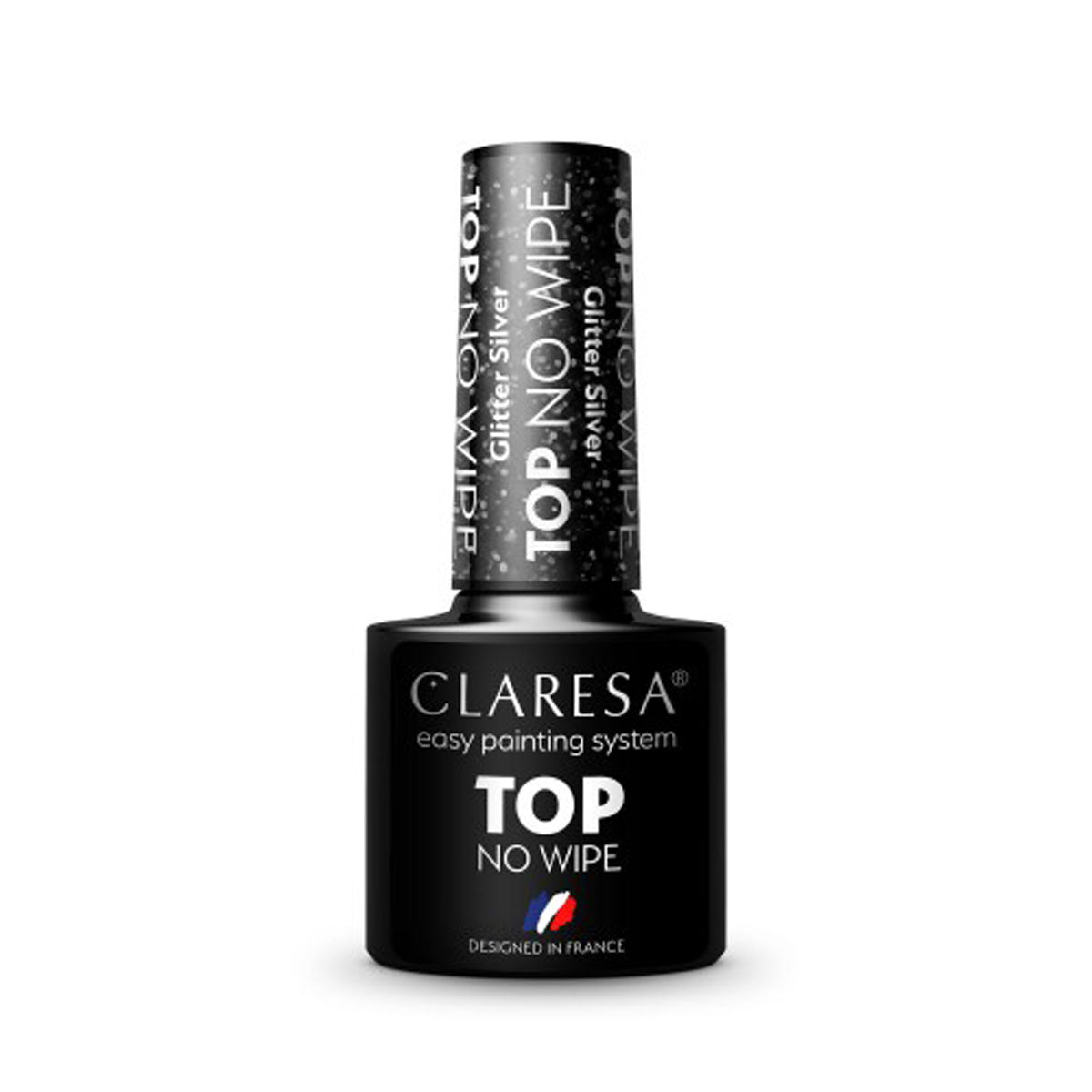 CLARESA Top No Wipe 5g Glitter Silber