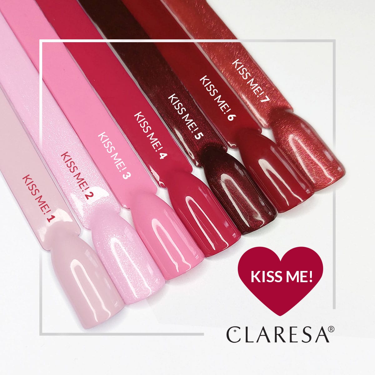 CLARESA hibridni lak Kiss Me! 7 - 5 g