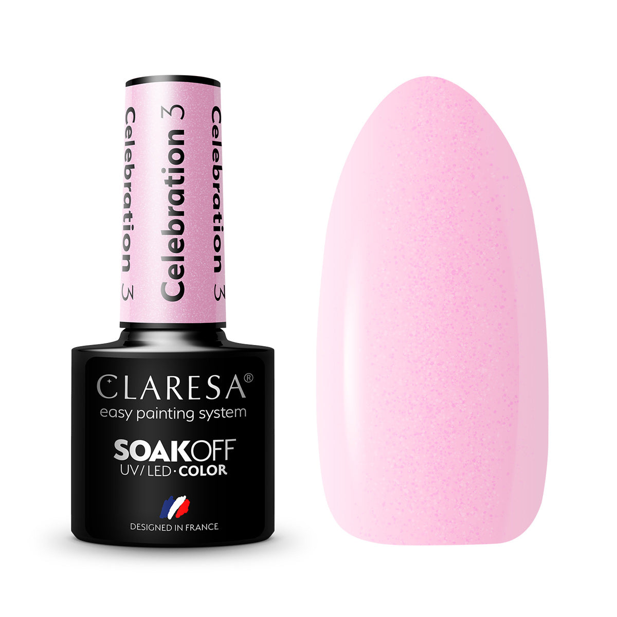 CLARESA hibridni lak za nokte CELEBRATION 3 - 5 g