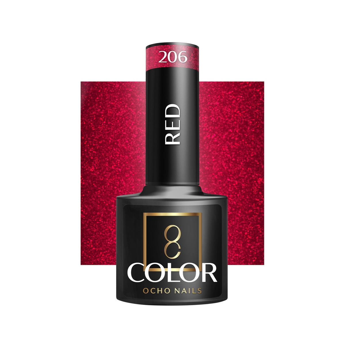 OCHO NAILS Hibridni lak za nokte crveni 206 - 5 g