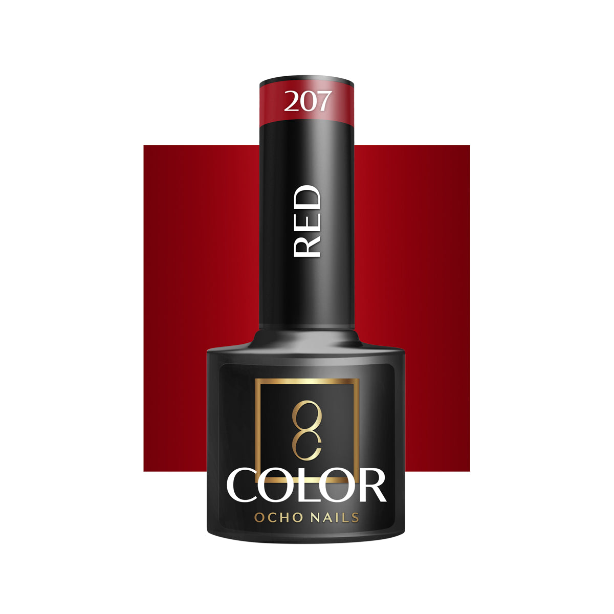 OCHO NAILS Verniz híbrido vermelho 207 -5 g