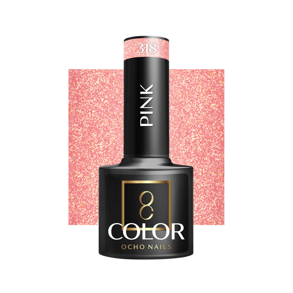 OCHO NAILS Verniz híbrido para unhas rosa 318 -5 g