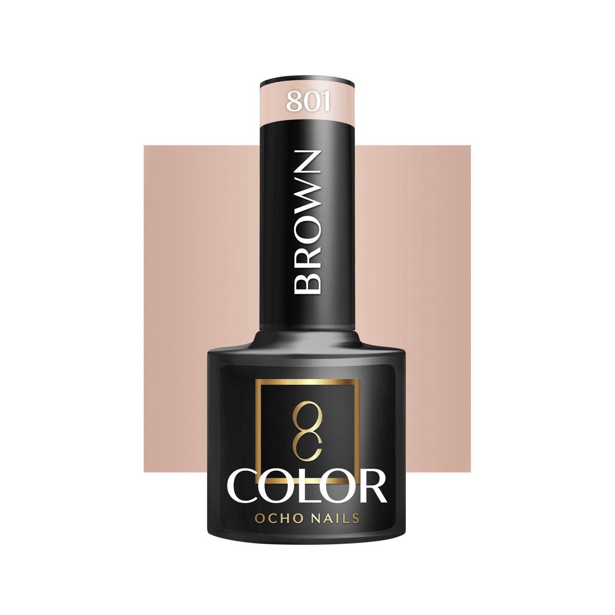 OCHO NAILS Hybridní lak hnědý 801 -5 g