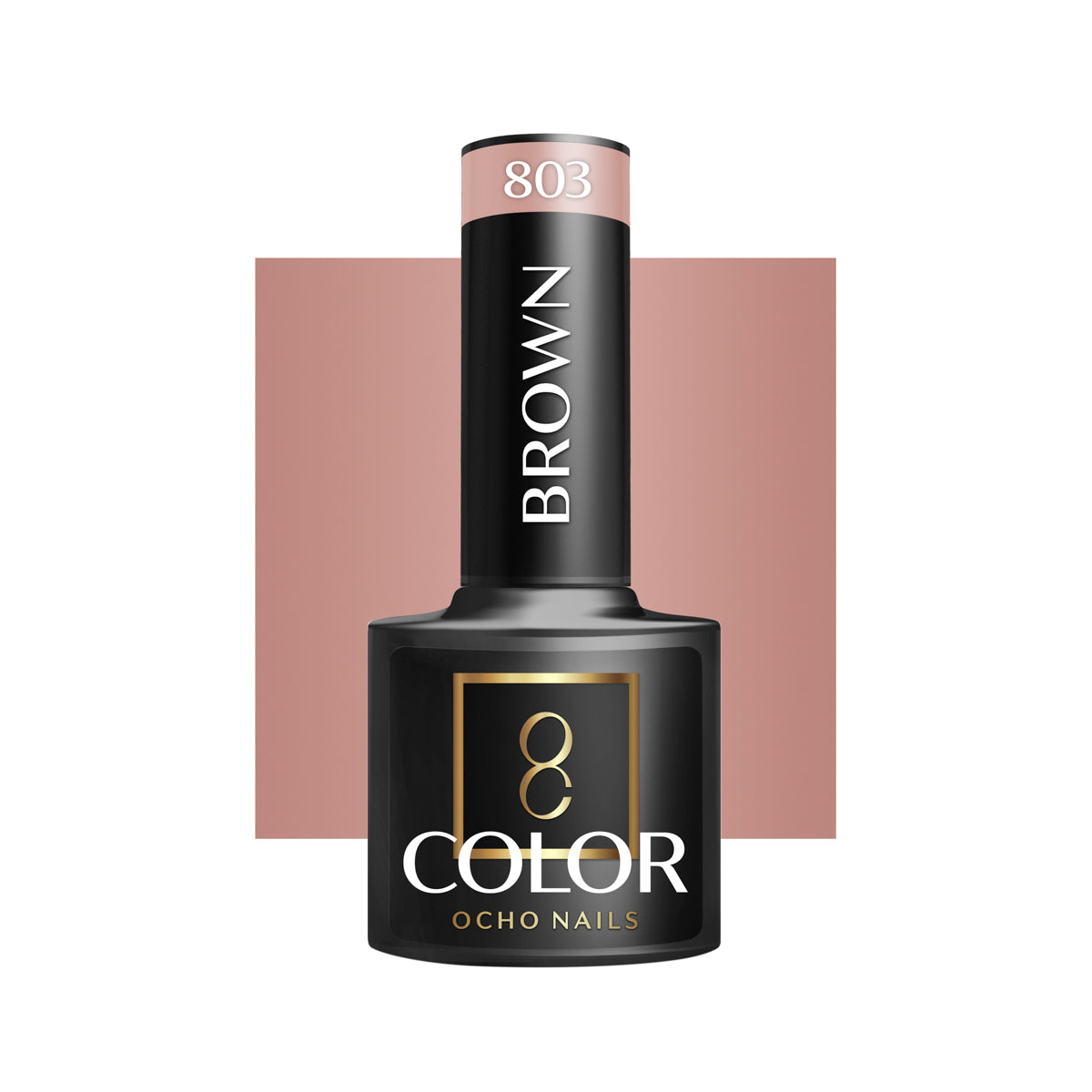 OCHO NAILS Hibridni lak za nokte smeđi 803 - 5 g