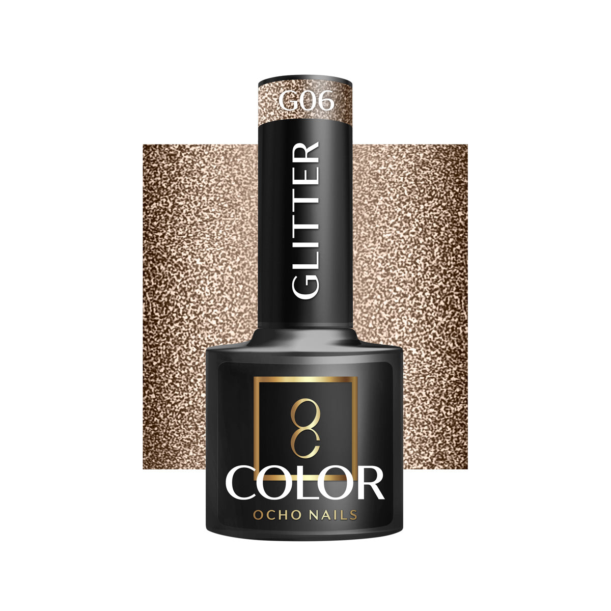 OCHO NAILS Verniz gel híbrido com glitter G06 -5 g