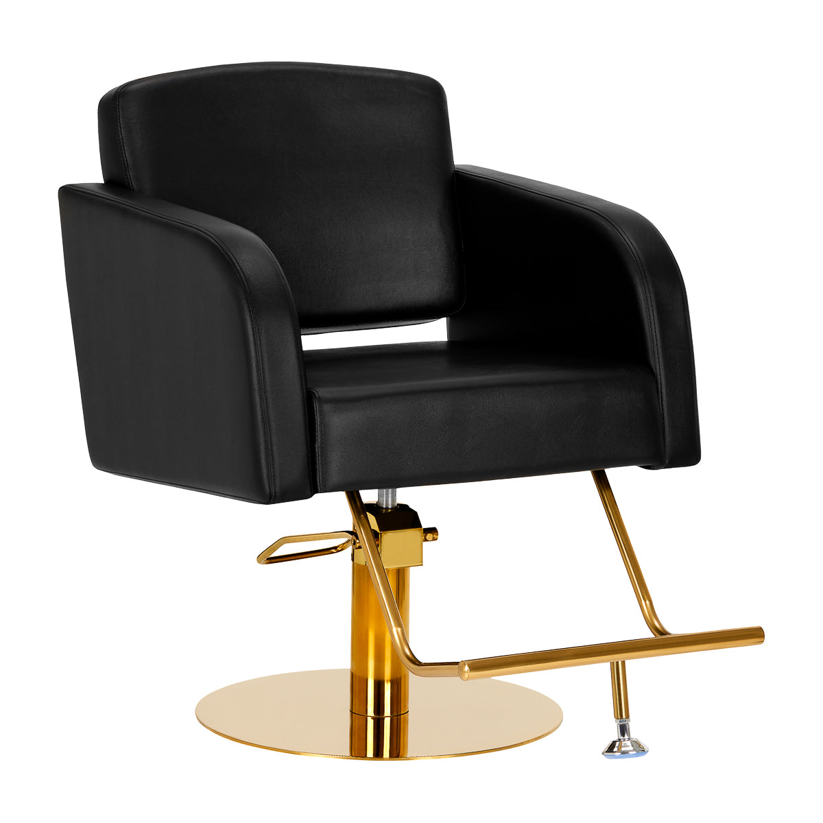 Cadeira de cabeleireiro Gabbiano Turyn preto dourado