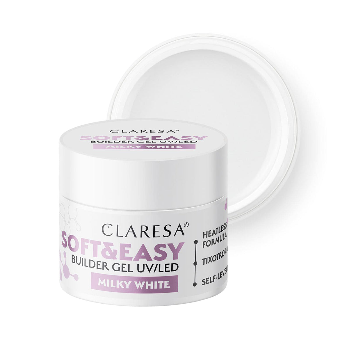 Claresa builder gel Soft&Easy gel milk white 12g