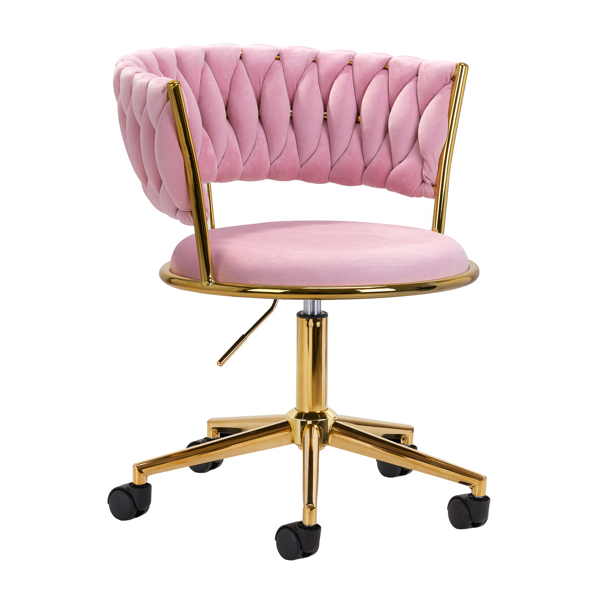 Cadeira giratória 4Rico QS-GW01G rosa