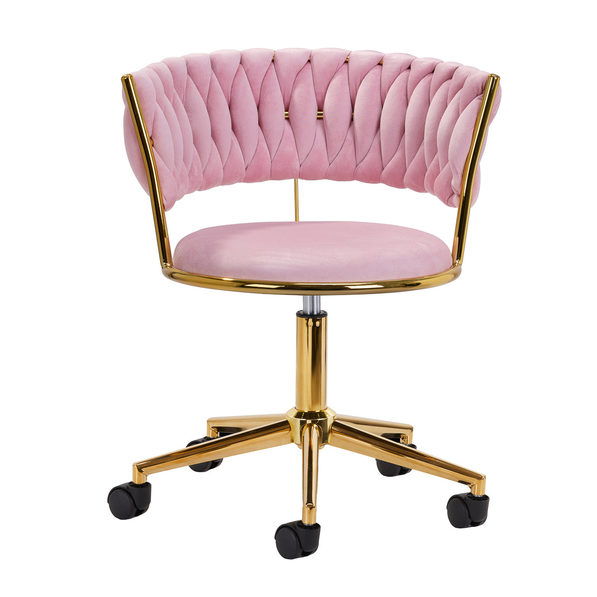 Cadeira giratória 4Rico QS-GW01G rosa