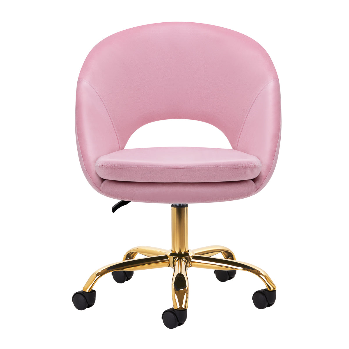 Cadeira giratória 4Rico QS-MF18G rosa