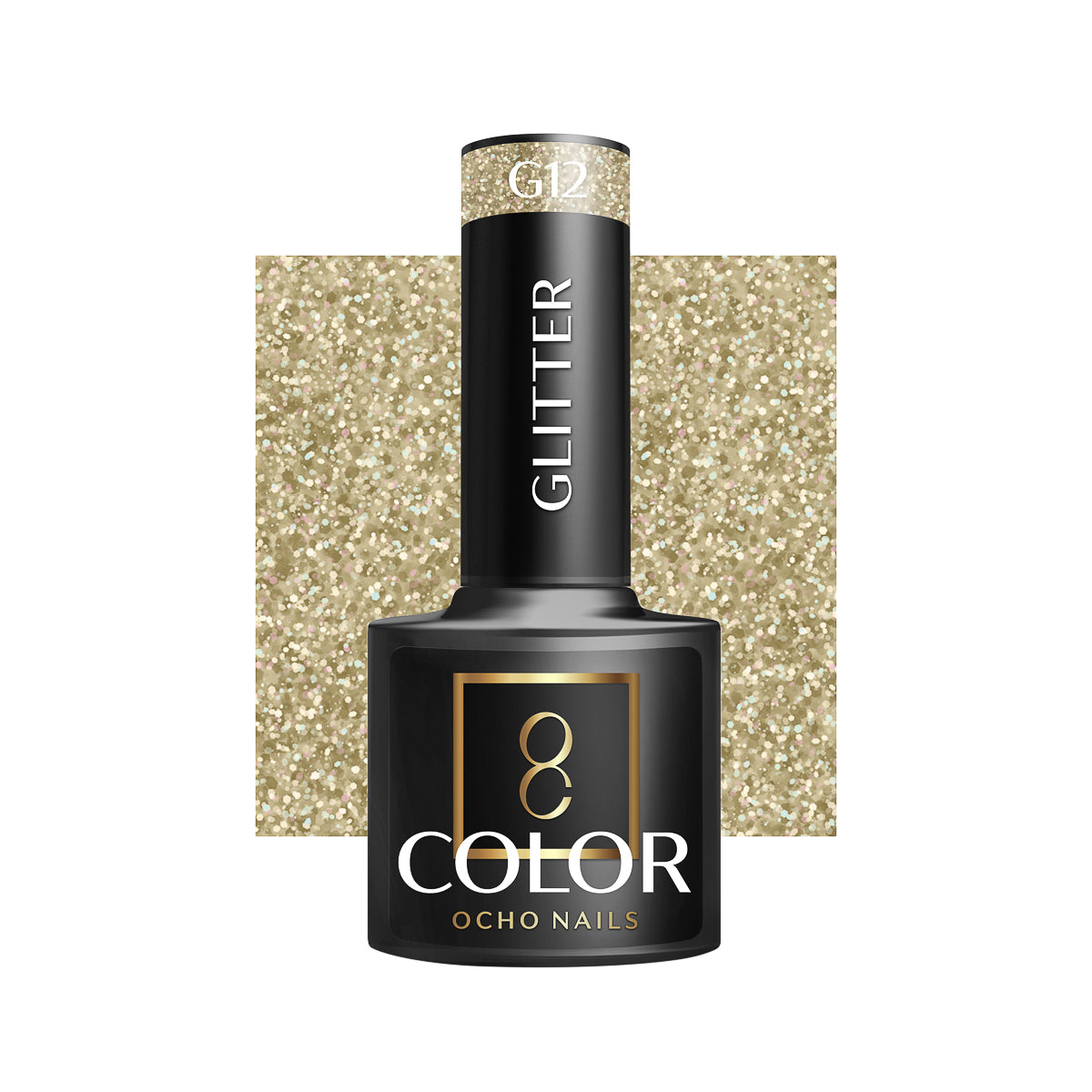 OCHO NAILS Hibridni lak za nokte Glitter G12 - 5 g