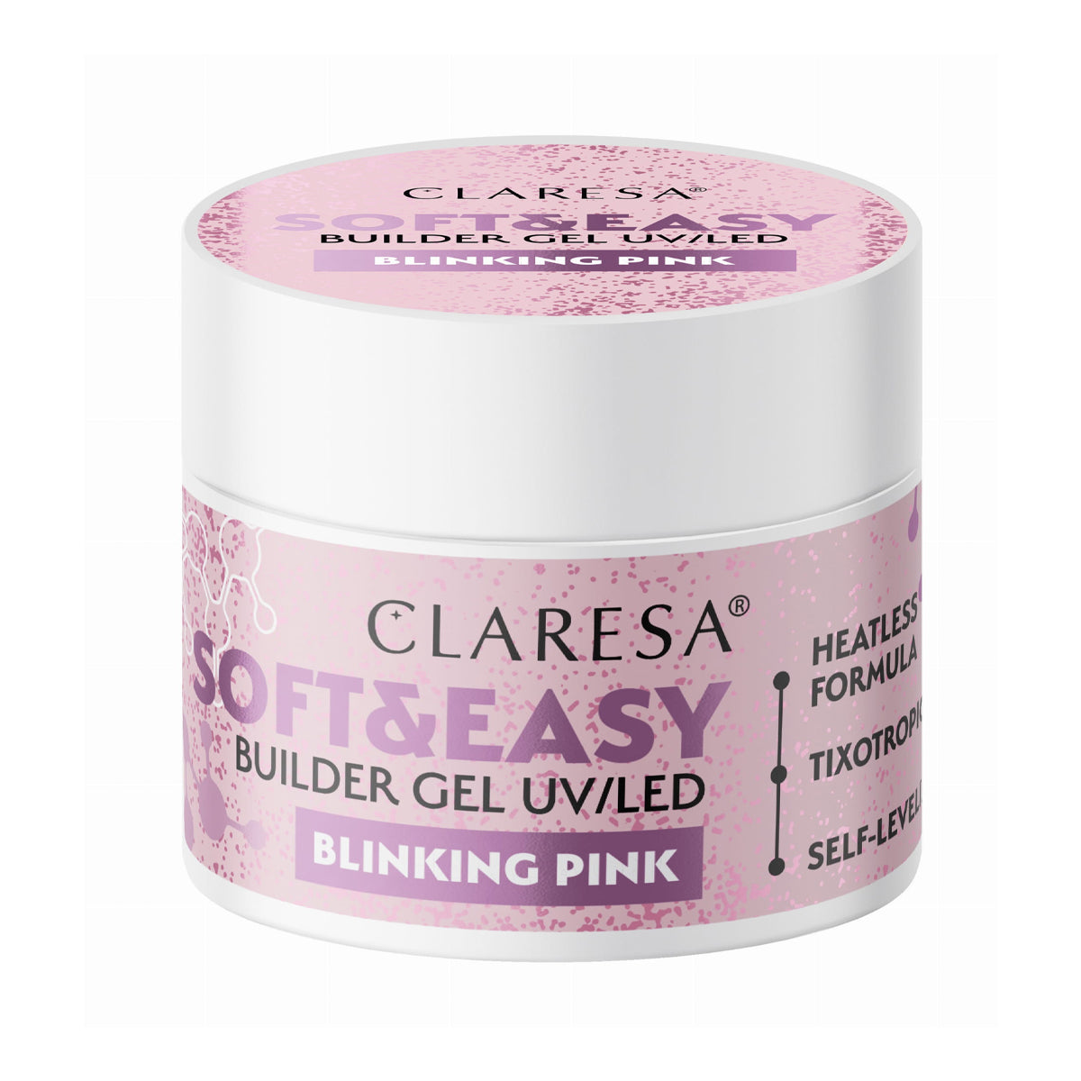 Claresa Soft&Easy gel za izgradnju blinking pink 12 g