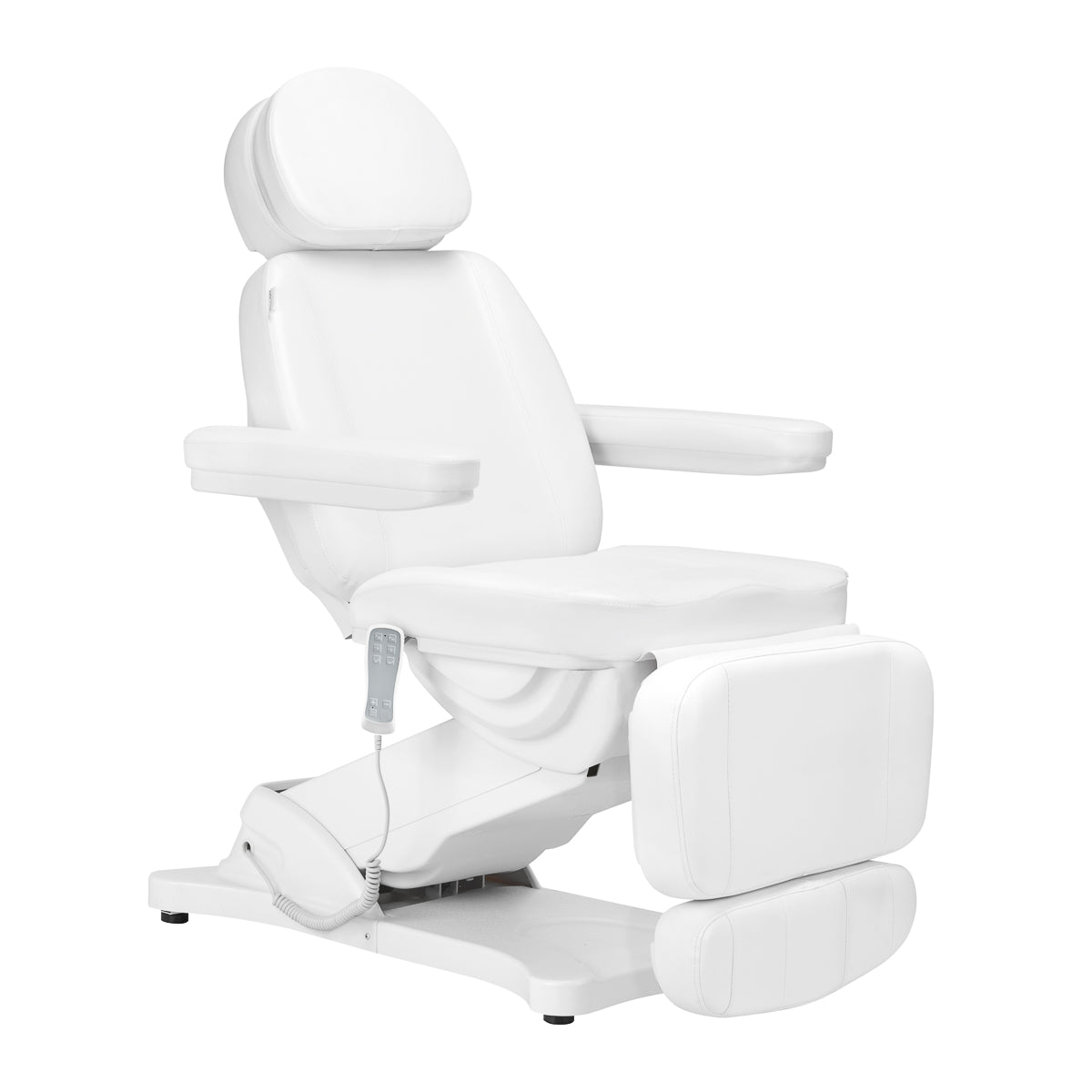 Electric cosmetic chair SILLON CLASSIC 3 motors with heating , white (second edition with defects)