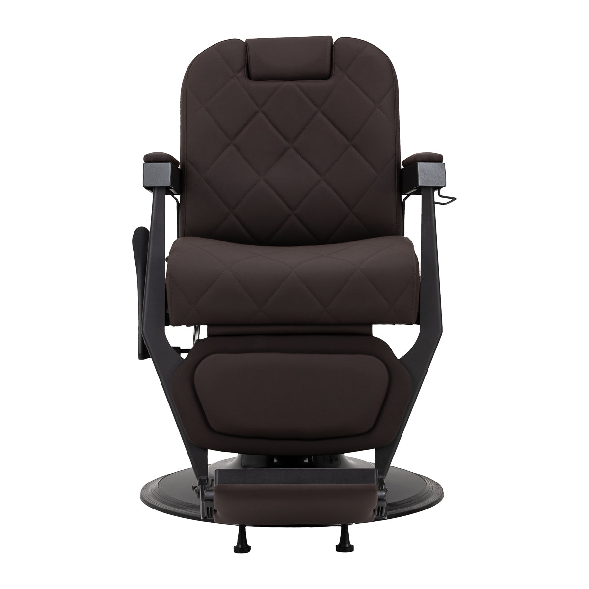 Gabbiano barber chair Bruno with black frame Brown