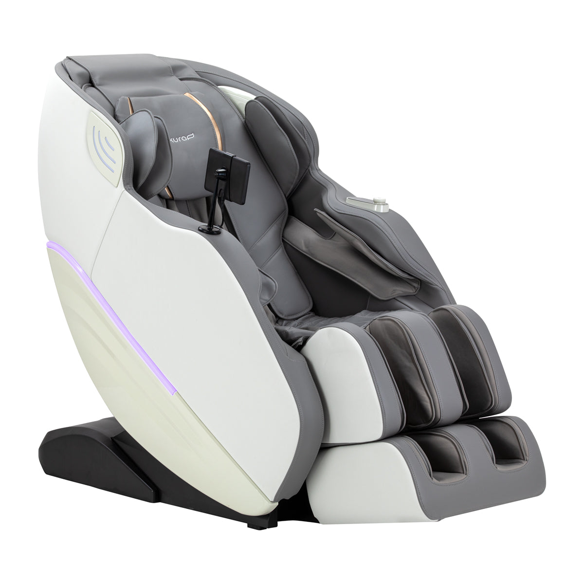 Cadeira de massagem 3D Sakura Maximus 809 branca e cinzenta